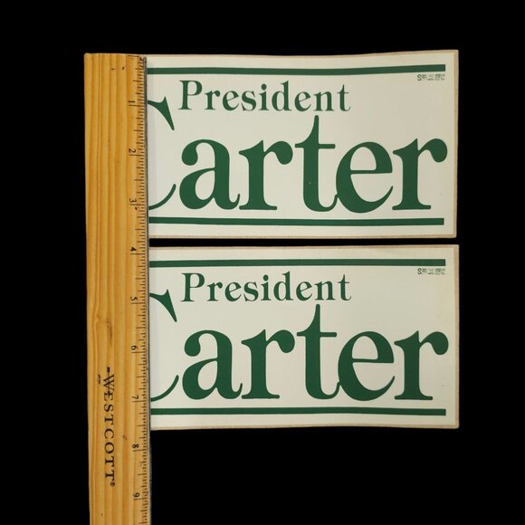 President Carter 1980 Presidential Re-Election Campaign Bumper Sticker Lot NOS - Picture 4 of 5